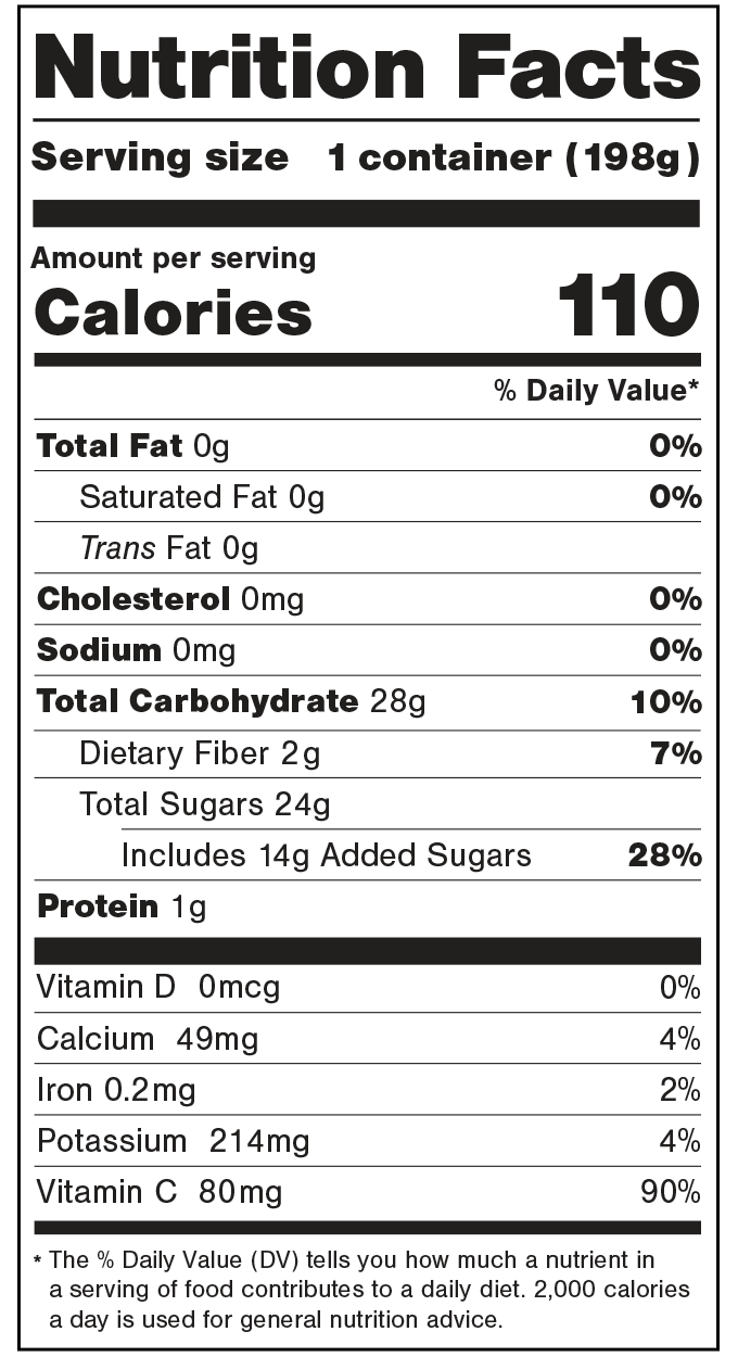 Del Monte® Refrigerated Fruit Snacks Mandarin Oranges in Extra Light